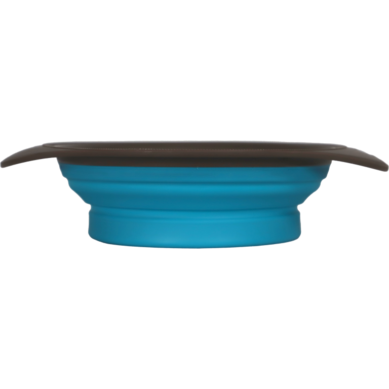 Honden/Katten voer/water bakken Boon opvouwbare voer/drinkbak voor auto en vakantie kleur  grijs/blauw 15/19/23 cm