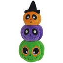 Honden speelgoed Boon pluche halloween pompoen trio oranje/paars/groen 28cm
