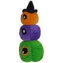 Honden speelgoed Boon pluche halloween pompoen trio oranje/paars/groen 28cm
