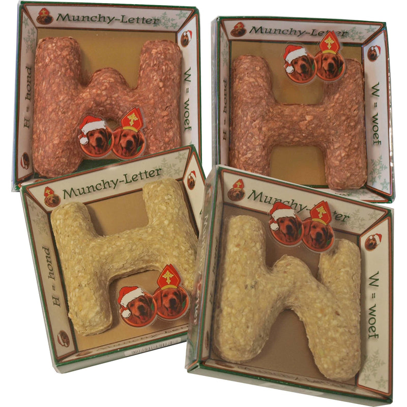 Honden snacks kerst Boon munchy letter