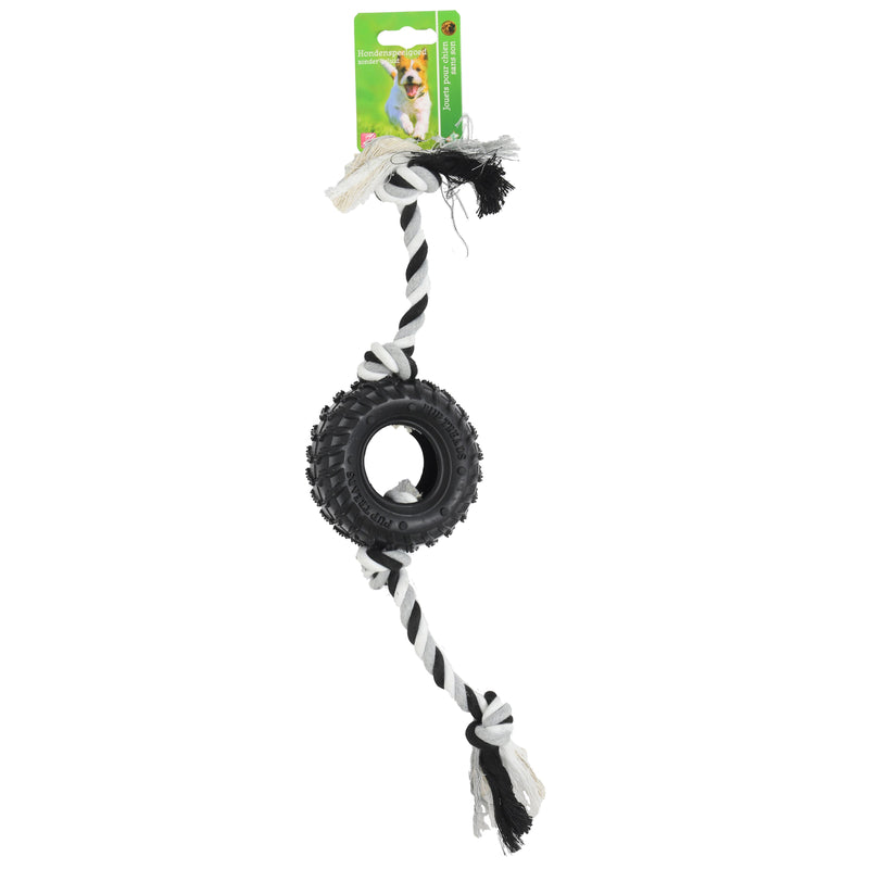Honden speelgoed Floss Toy,s Boon hond speelgoed band rubber + 2 knoop slierten 44 of 68 cmcm