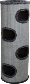 Krabpalen/Klimmeubels Klimtonnen Boon klimton sisal 4 gaats grijs/grijs 123x45cm