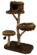Krabpaal/Klimmeubel  Boony “Est 1941” klimboom pinus 136cm polar brown