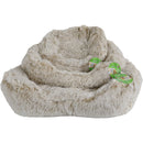 Honden/katten manden Boon Divan Fluffy 50x40cm antraciet ivoor super zacht