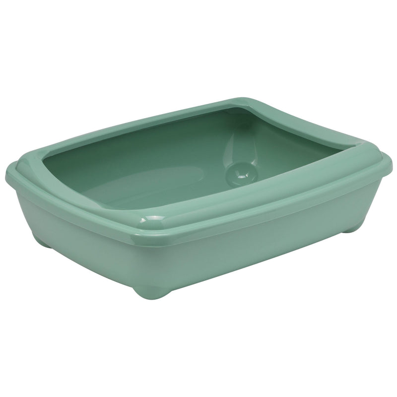 Kattenbakken Kattenbak Moderna kittenbak plastic met rand mint green 50cm