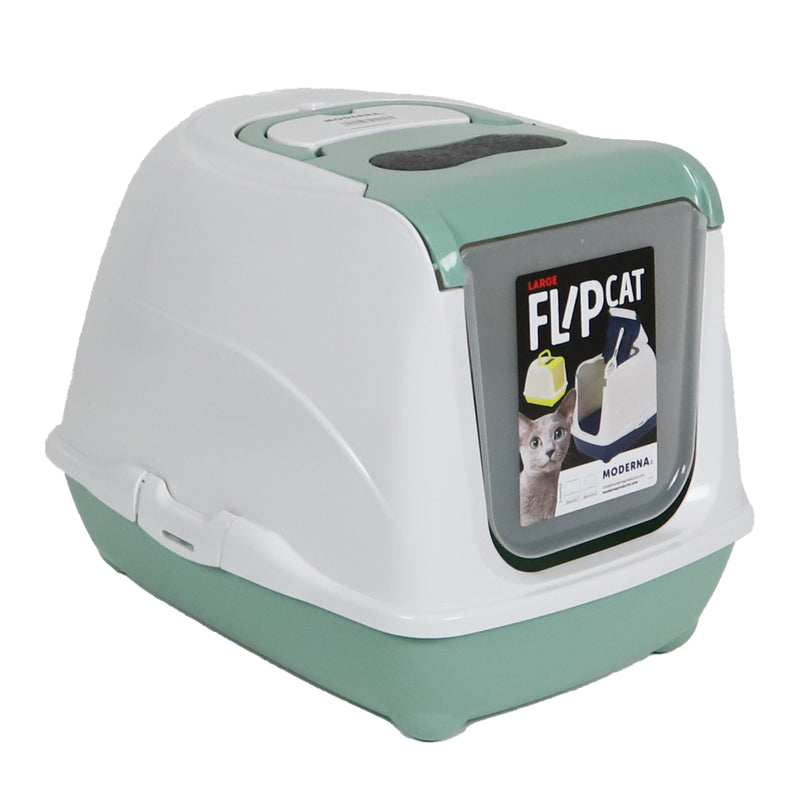 Kattenbak Moderna kattentoilet Flip Cat  large mint green 50 cm