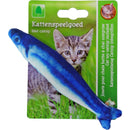Kattenspeelgoed Boon kattenspeelgoed haring+catnip+bel blauw 15 cm