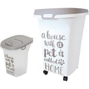 Honden voeder/kattenbakken Moderna plastic voorraadbox Trendy Story 38 liter ‘Pet Wisdom