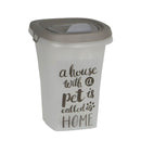 Honden voeder/kattenbakken Moderna plastic voorraadbox Trendy Story 6 liter ‘Pet Wisdom