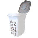 Honden voeder/kattenbakken Moderna plastic voorraadbox Trendy Story 38 liter ‘Pet Wisdom