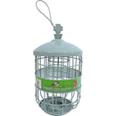 Vogelhuis Buitenvogel  Wintervogelhuis Boon mezenbolhouder  metaal voor kleine vogels grijs/groen, small.