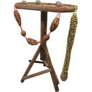 Vogelhuis Buitenvogel  Wintervogelhuis Voedertafel Rens bruin achthoekig.