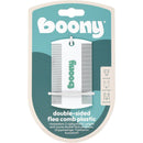 Honden Boony vlooienkam hond 2-zijdig plastic wit