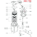 Aquarium filter Eheim filters Professional 3e 450 met electronisch besturingssysteem.