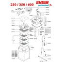 Aquarium filters Eheim buitenfilter Professional 4+, 250 inclusief filtermassa.