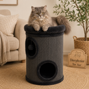 Krabpaal/Klimmeubel  Boon klimton sisal 2 gaats grijs/grijs 66x38cm