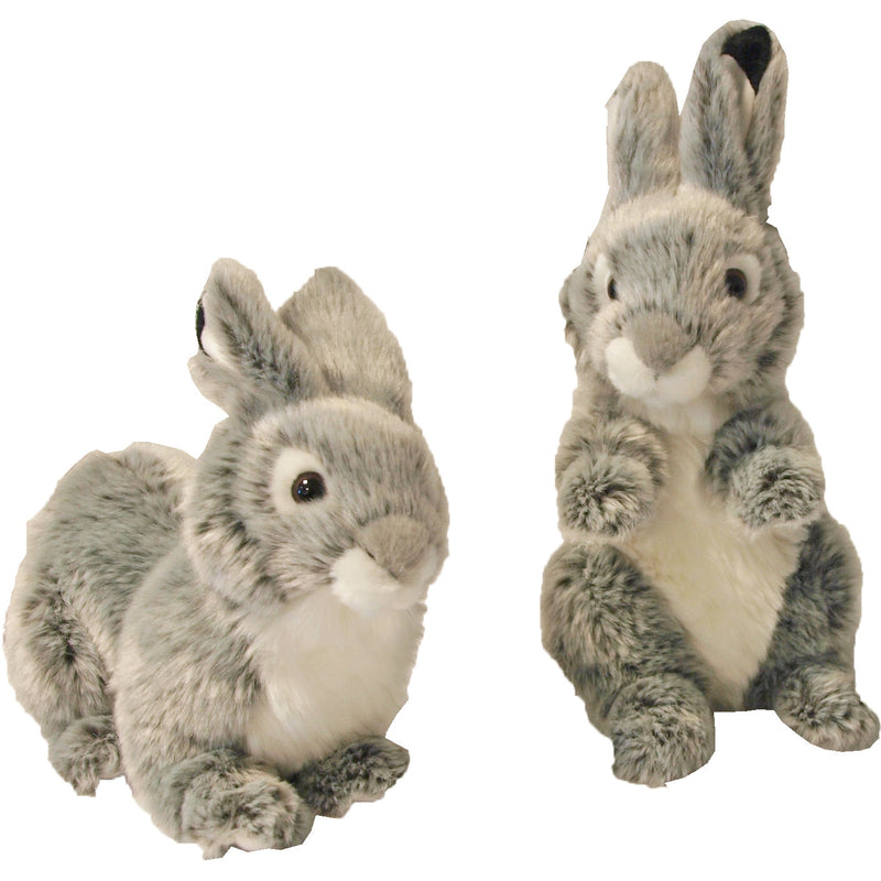 Boony Natural Decoration konijnen pluche  grijs 22 cm.