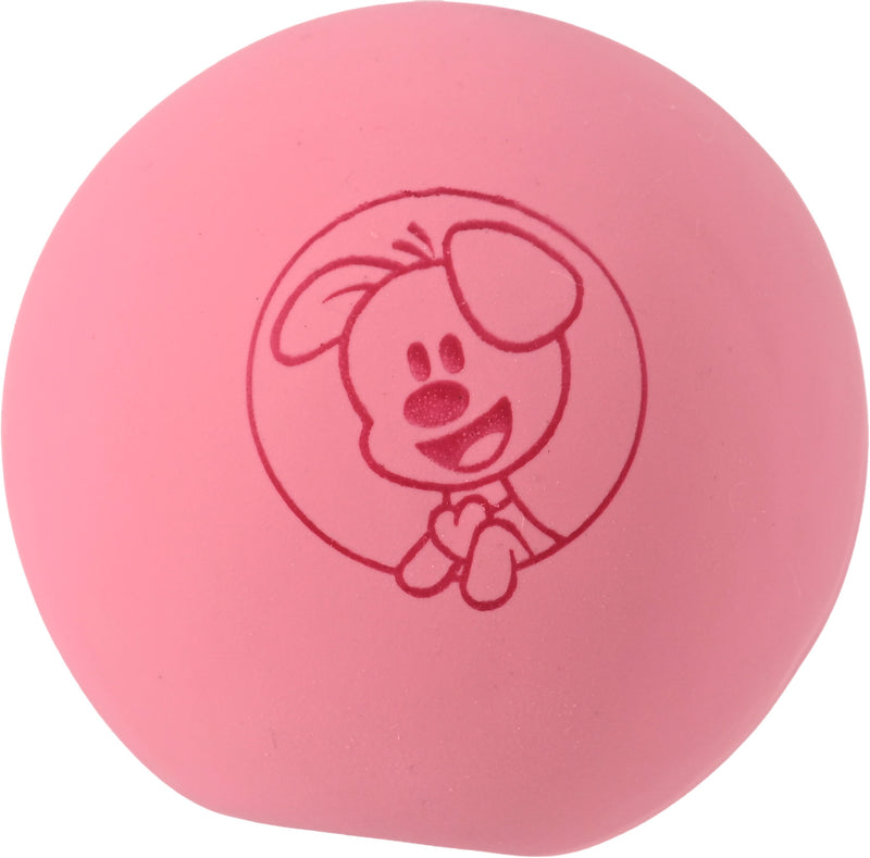 Hondenspeelgoed Speeltjes Woezel en Pip Latex woezel latex bal roze 7,5 cm