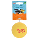 Hondenspeelgoed Speeltjes Woezel en Pip Latex woezel latex bal  geel 7,5 cm