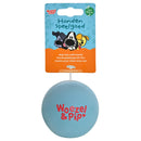 Hondenspeelgoed Speeltjes Woezel en Pip Latex woezel latex bal blauw  7,5 cm
