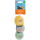 Hondenspeelgoed Speeltjes Woezel en Pip tennisbal net a 3 stuks 6,5 cm
