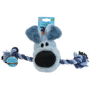 Hondenspeelgoed Speeltjes Woezel en Pip Pluche+Flostouw+Piep 35 cm