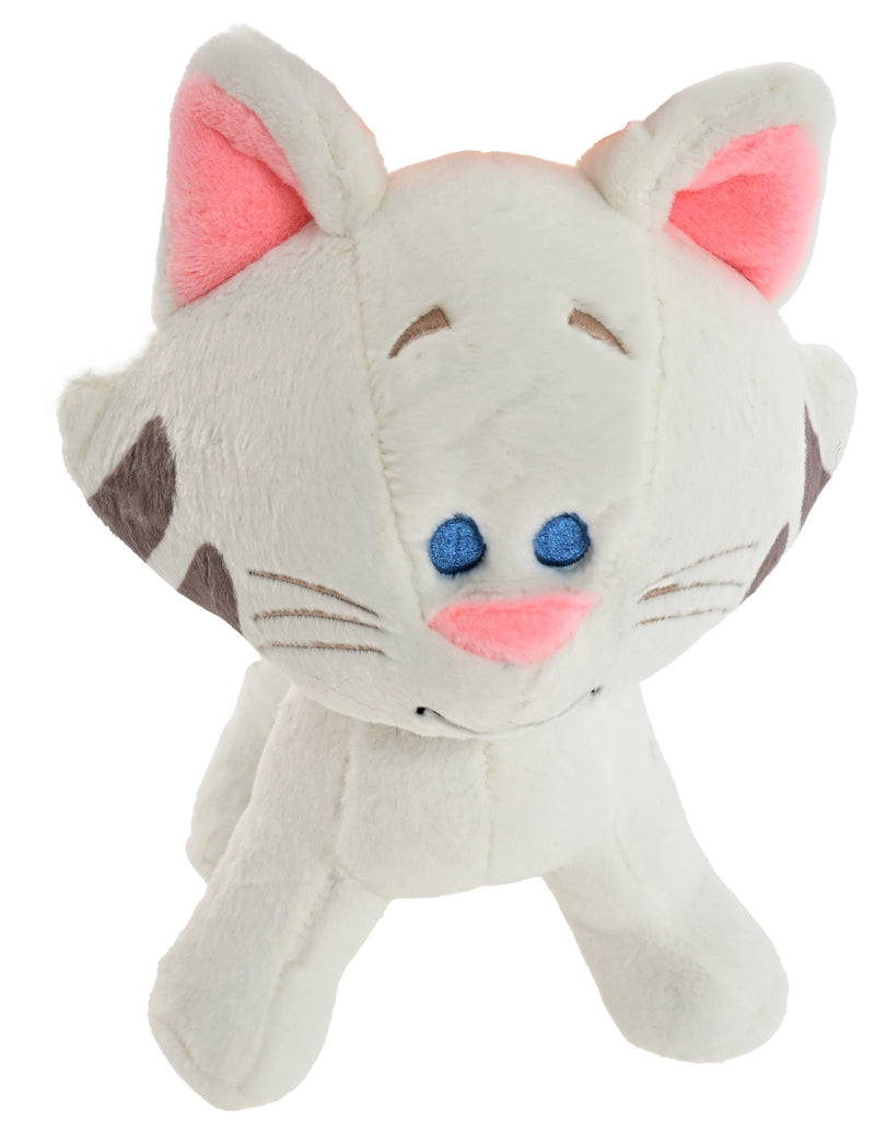 Hondenspeelgoed Speeltjes Woezel en Pip Buurpoes Pluche Staand+Piep Zwart/Wit 30 cm