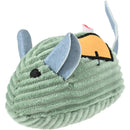 Kattenspeelgoed speeltjes Woezel en Pip Muis+Patch corduroy+catnip+bel groen 8 cm
