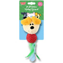 Kattenspeelgoed speeltjes Woezel en Pip Pip+sisalbal+veren+ritsel 23 cm