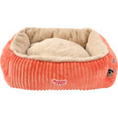 Honden/kattenmanden Woezel en Pip slaapmanden Divans Corduroy Vierkant roze/Orange