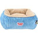 Honden/kattenmanden Woezel en Pip slaapmanden Divans Corduroy Vierkant Blauw