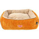 Honden/kattenmanden Woezel en Pip slaapmanden Divans Corduroy Vierkant  Geel/Orange