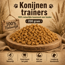 Honden Snacks 100% natuurlijke gedroogde  konijnen trainers small 200 gram