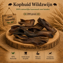 Honden snacks 100% Natuurlijk Kophuid Wildzwijn 200 Gram