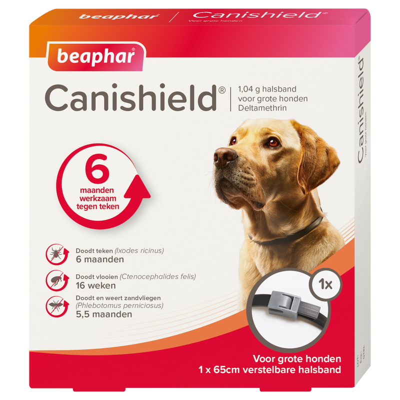 Vlooien teken Canishield Hond Klein/Middel