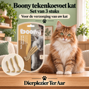 Katten  Boony teken koevoet kat kaart a 3 stuks