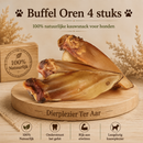 Hondensnacks Buffel oren 100% natuurlijk  4 stuks  ( Zeer geschikt voor honden met huid allergieën )