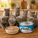 Katten voeding maaltijden Devini  Tuna with Shrimps  70 Gram  kitten volwassen senior