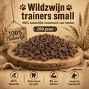 Honden Snacks  Gedroogde Wild Zwijn  trainers small 200 gram