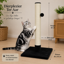 Krabpaal/klimmeubel Boon Klimboom krabpaal caty novo+bal+bel zwart 82cm