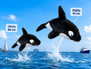 Honden speelgoed Quapas! Hondenknuffels Orca’s – Olijfje 66 cm  Olivia  91 cm