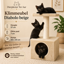 Krabpaal/klimmeubel Klimmeubel Diabolo beige, 57 cm hoog.