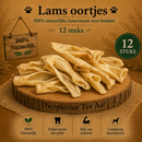 Honden snacks 100%  natuurlijke Lams oortjes ( verpakt 12 stuks )