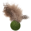 Kattenspeelgoed Jack and Vanilla Timeless HERBALS  Kattenkruid bal met en veren 5 cm