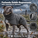 Honden jassen Hondentruien & Regen jassen& Warme Hondenkleding Hondenjassen Petlando Dublin Regenmantel Zwart