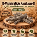 Honden Snacks 100% natuurlijke gedroogde  Vishuid sticks Kabeljauw 12 cm
