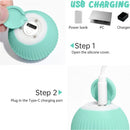 Kattenspeelgoe Interactiefd  Zelfrollende Bal voor Katten en Honden - Oplaadbaar - Blauw