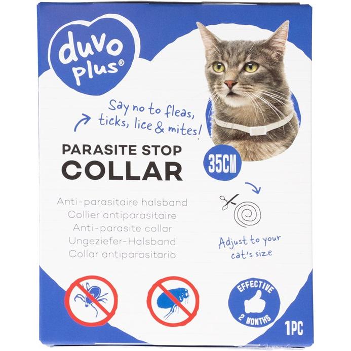 Katten/Honden vlooien banden  Duvo - vlooienband voor de katten en honden - inkorten mogelijk - anti parasiet - Effectieve werking tegen teken, vlooien, mijten en luizen -