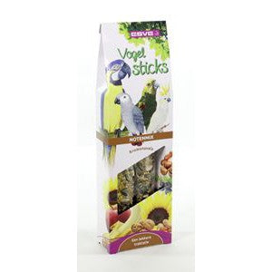 Vogel voeders Snacks Vogelsticks ESVE Papegaai. Noten-Mix