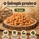 Honden Snacks  Gedroogde   garnalen 75 Gram
